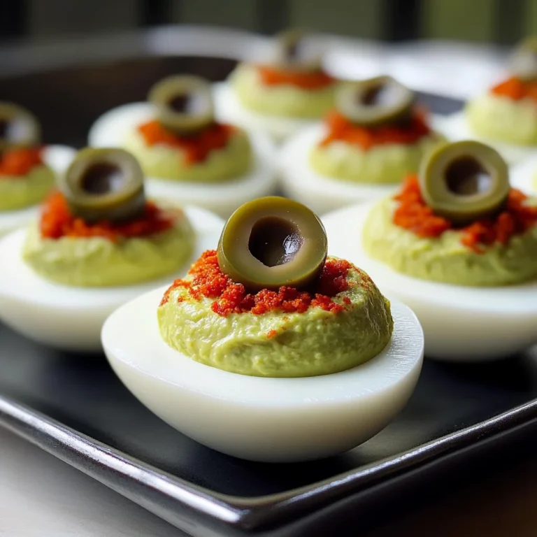 Spooky Deviled Eyeballs