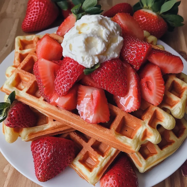 Strawberry Waffles Recipe