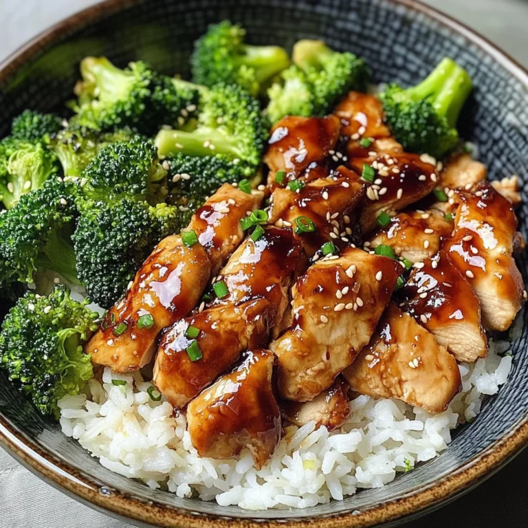 Teriyaki Chicken and Broccoli Bowl