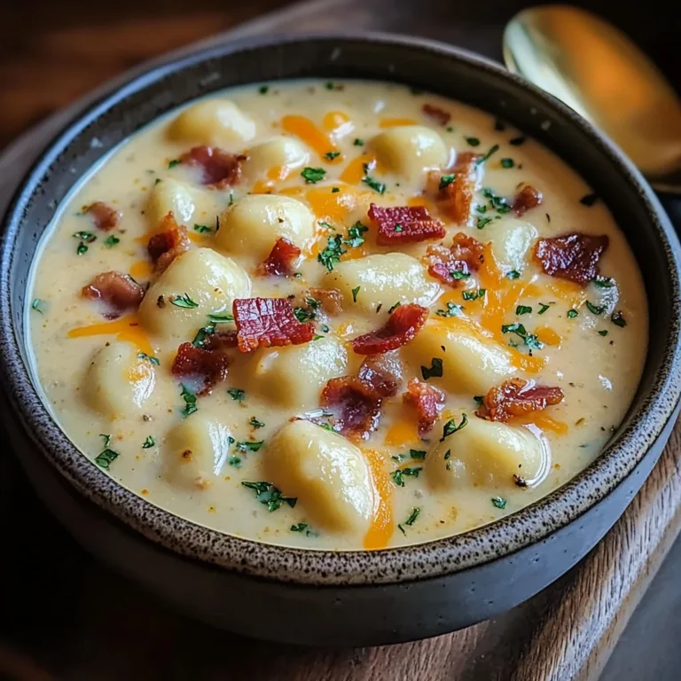 Turkey Bacon Cheddar Gnocchi Soup – A Rich and Creamy Comfort Meal