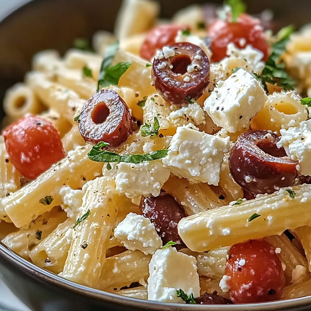 Greek Pasta with Feta and Olives (25-Minutes)