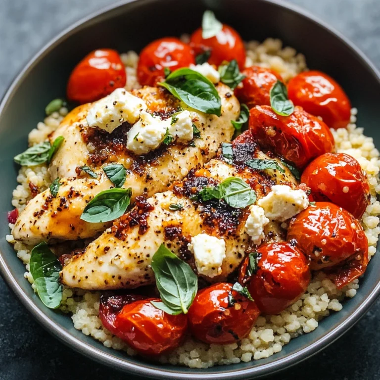 Baked Feta & Tomato Chicken Bowls