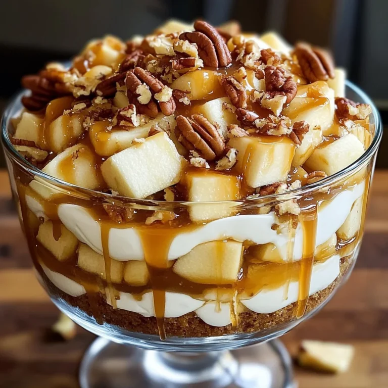 Caramel Apple Trifle Layers