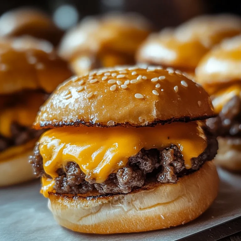Cheddar Cheeseburger Sliders