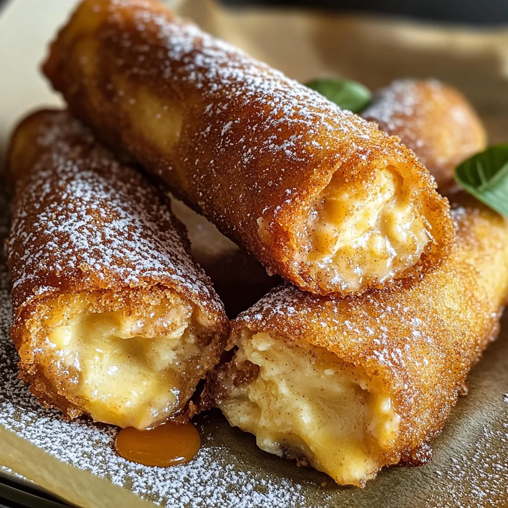 Cheesecake Cinnamon Egg Rolls