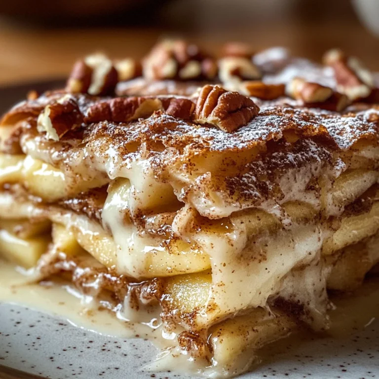 Cinnamon Roll Apple Lasagna