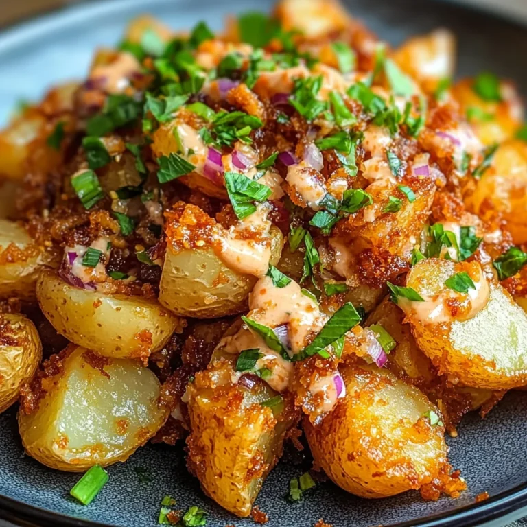 Crispy Gochujang Potato Salad
