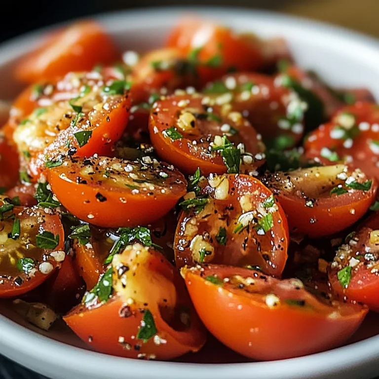 Fresh and Flavorful Tomato Garlic Salad
