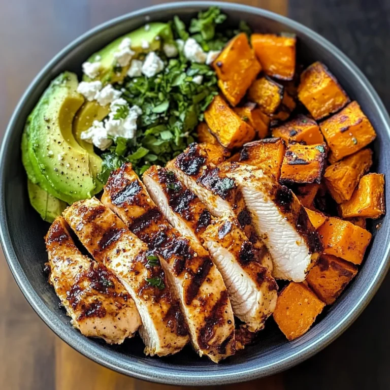 Grilled Chicken & Sweet Potato Bowl