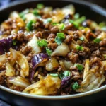 Mongolian Beef and Cabbage Bowl