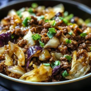 Mongolian Beef and Cabbage Bowl