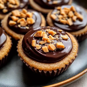Peanut Butter Fudge Puddles (Cookie Cups)