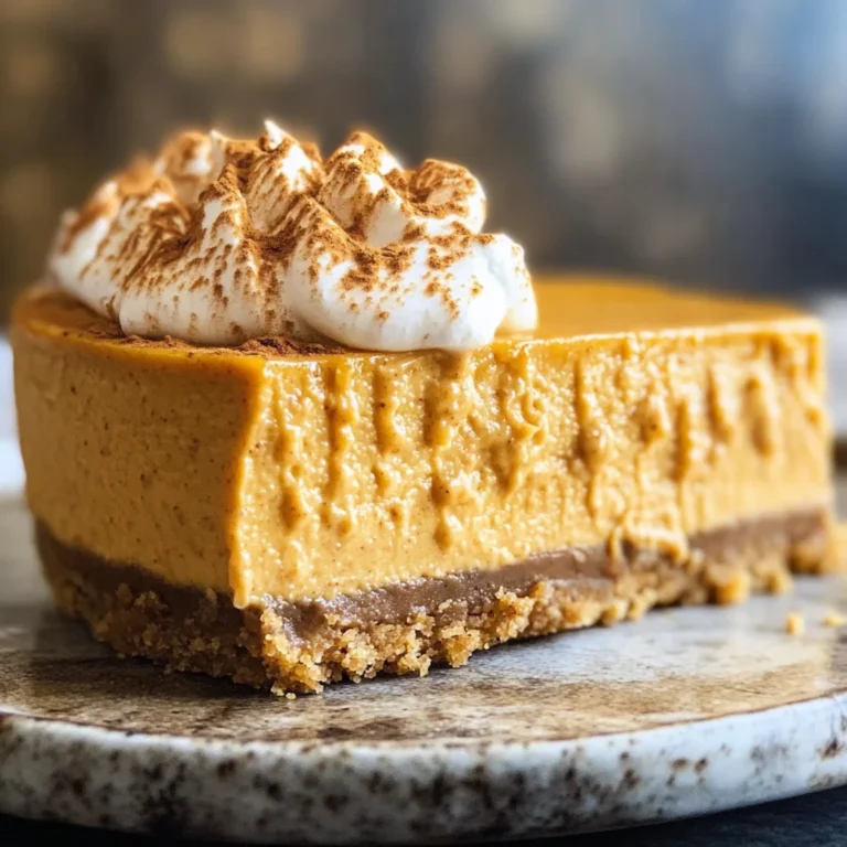 Pumpkin No Bake Cheesecake