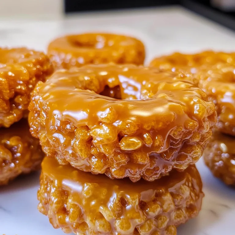 Pumpkin Rice Krispie Donuts