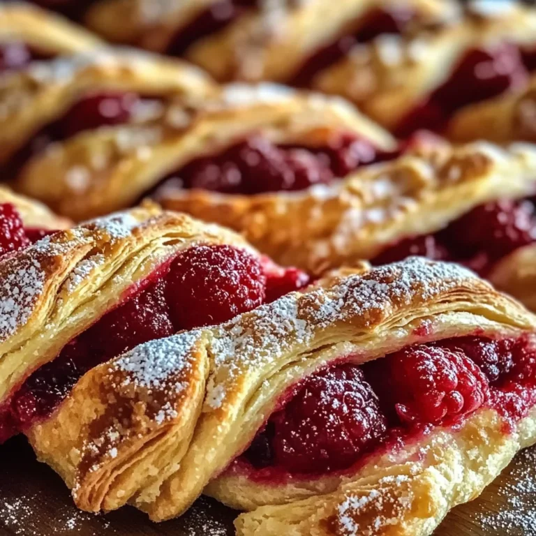 Raspberry Pastry Twists