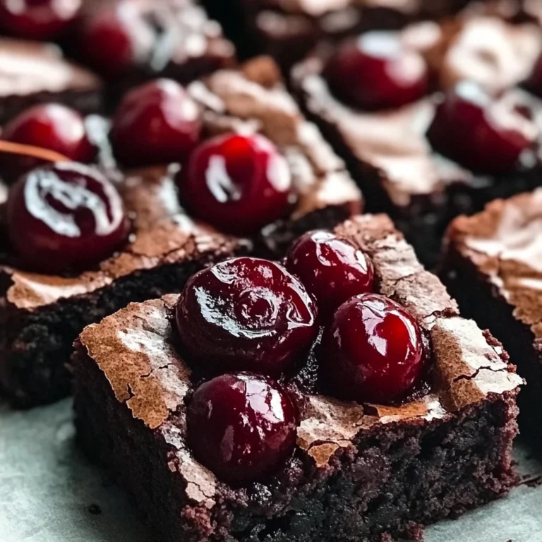 Roasted Cherry Brownies