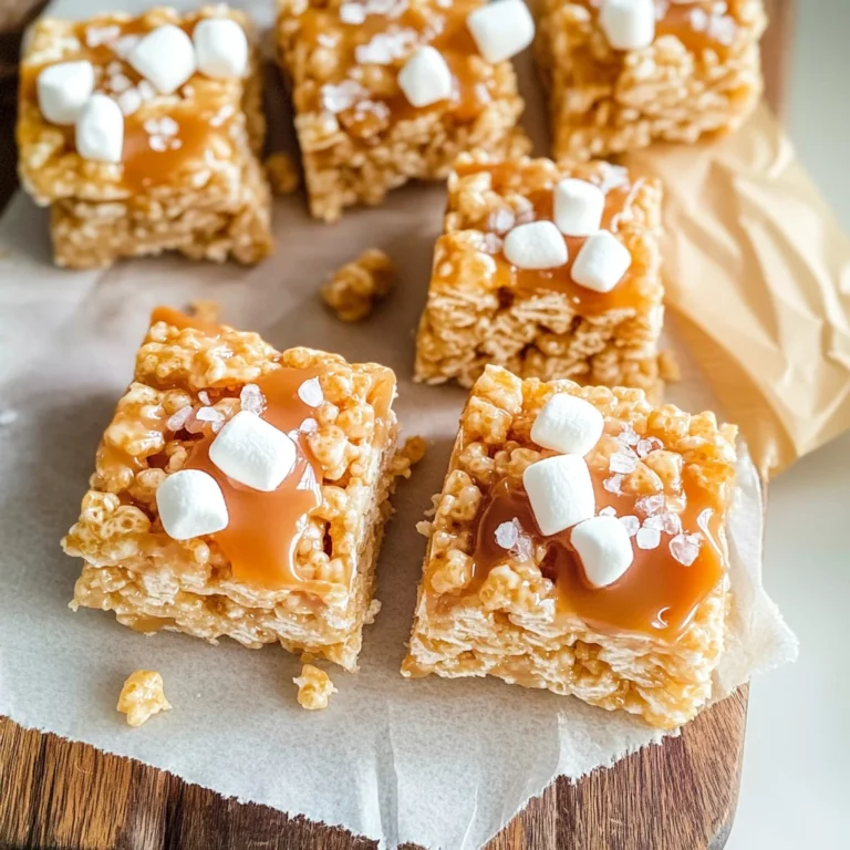 Salted Caramel Rice Krispie Treats