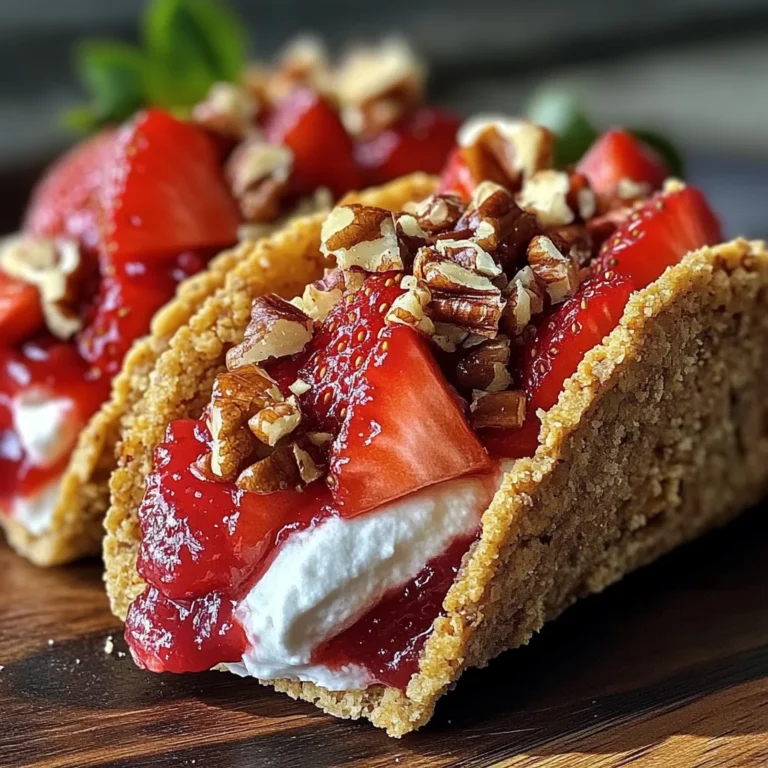 Strawberry Crunch Cheesecake Tacos