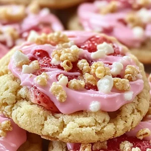 Strawberry Crunch Cookies