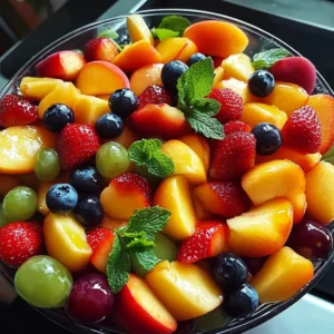 Summer Peach Fruit Salad