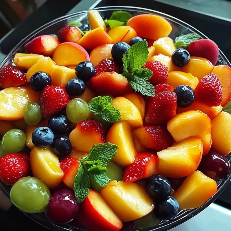 Summer Peach Fruit Salad