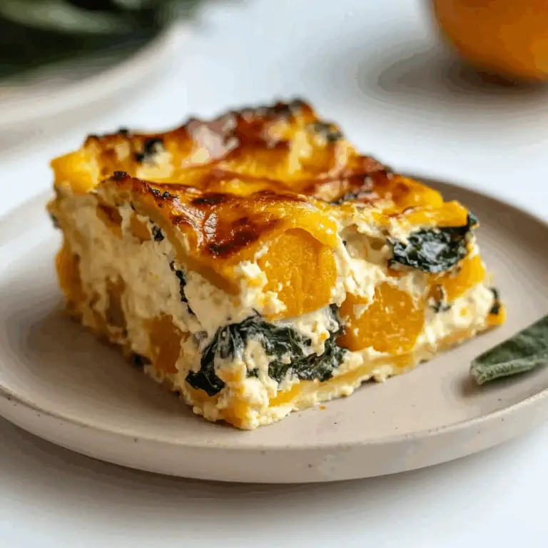 Creamy Butternut Squash and Kale Lasagna