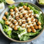 Vegan Caesar Salad with Chickpeas