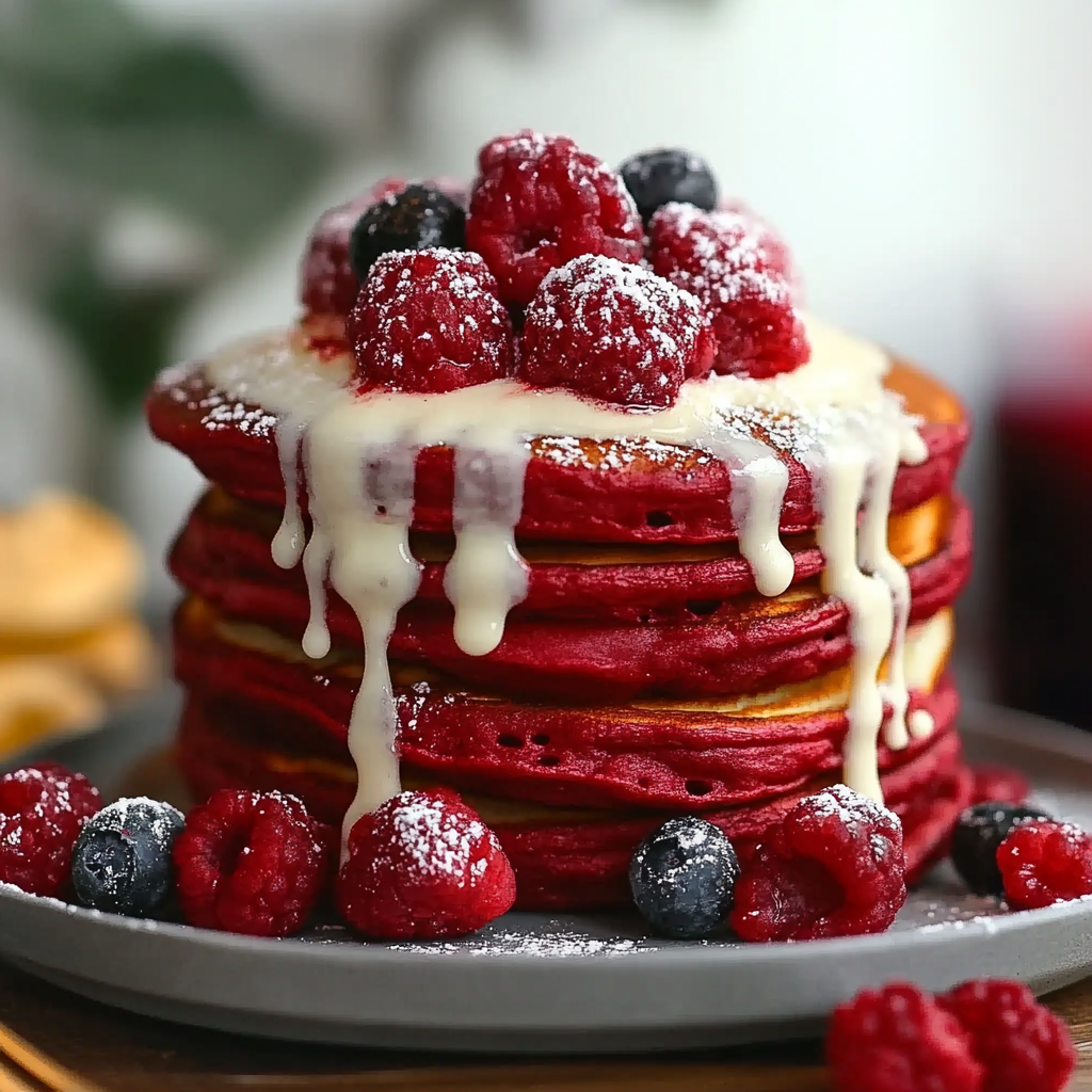Red Velvet Pancakes