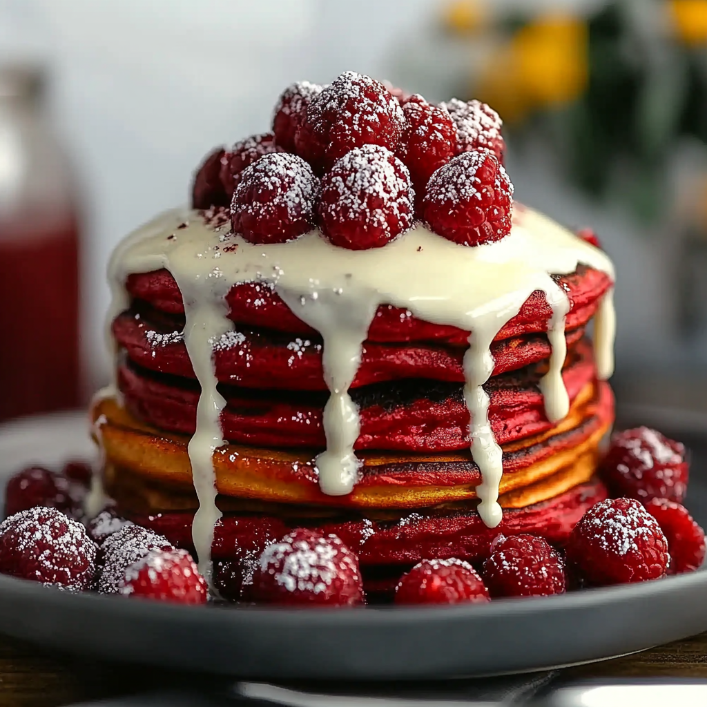 Red Velvet Pancakes