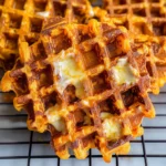 3 Ingredient Cheesy Sweet Potato Waffes