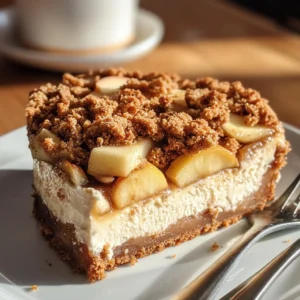 Apple Crumble Cheesecake