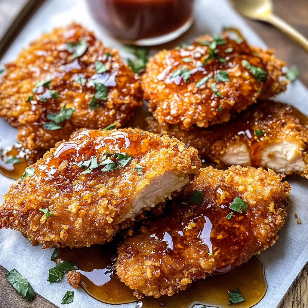 Baked Crunchy Hot Honey Chicken