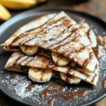 Banana Nutella Quesadilla [10 Minutes]