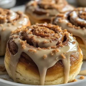 Biscoff Cinnamon Rolls with Cookie Butter Frosting