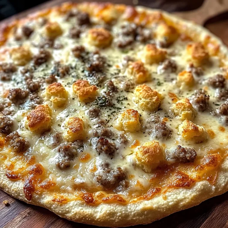 Biscuits Sausage Gravy Pizza
