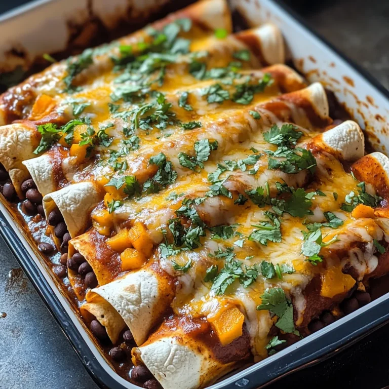 Black Bean and Butternut Squash Enchiladas