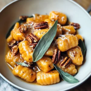 Butternut Squash Gnocchi with Brown Butter Sage Pecan Sauce
