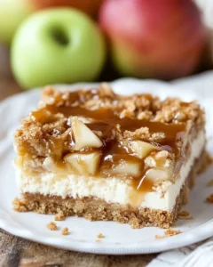 Caramel Apple Cheesecake Bars
