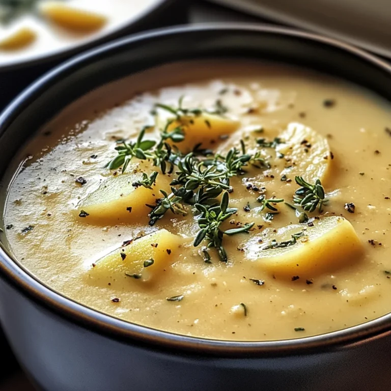 Cheddar Garlic Herb Potato Soup