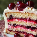 Cherry Layer Cake with Cherry Cream Cheese Frosting