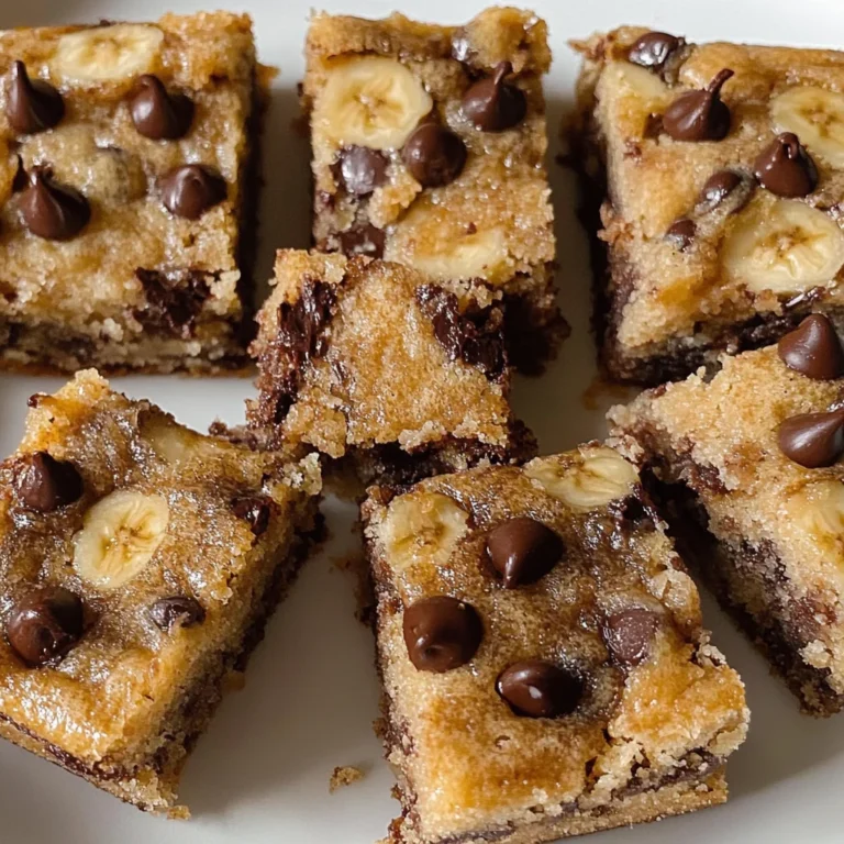 Chocolate Chip Banana Bars Recipe