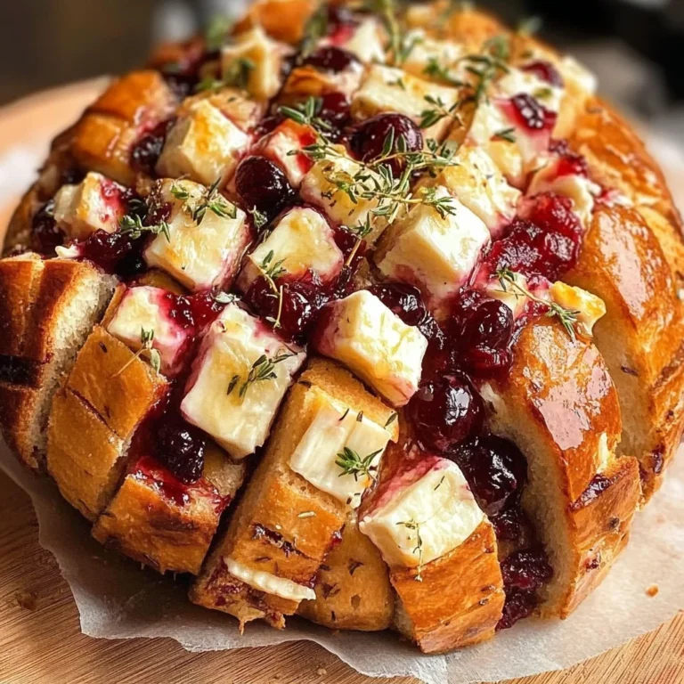 Cranberry Brie Pull-Apart Bread