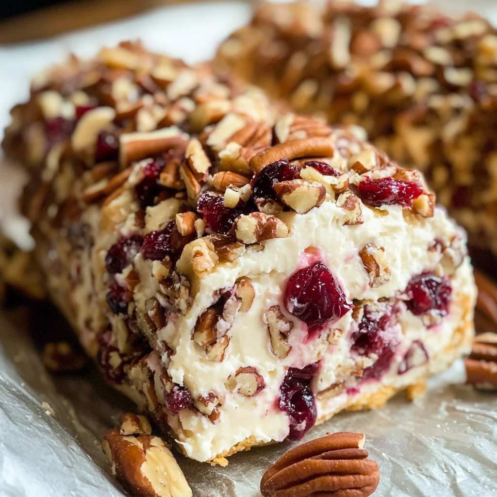 Cranberry Pecan Cheese Log