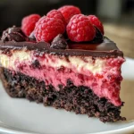 Dark Chocolate Raspberry Cheesecake