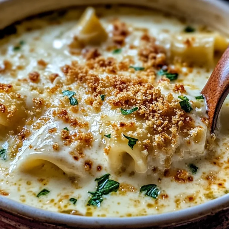 Decadent Creamy Alfredo Lasagna Soup