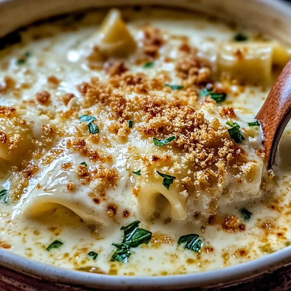 Decadent Creamy Alfredo Lasagna Soup