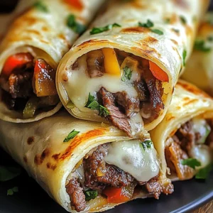 Delicious Keto Philly Cheesesteak Roll Ups