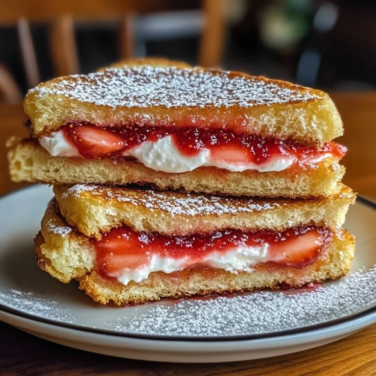 Fried Strawberry Cheesecake Sandwiches