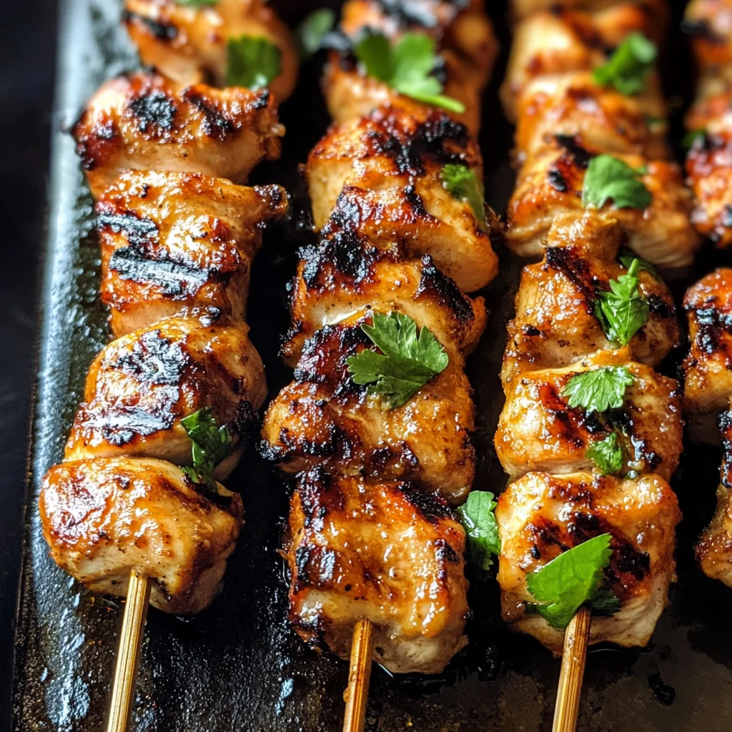 Grilled Thai Coconut Chicken Skewers