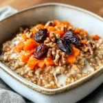Healthy Carrot Cake Oatmeal